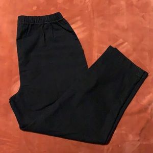 Dark denim petite pull on jeans